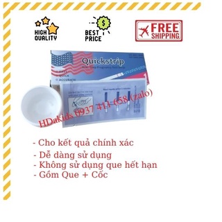 Que Thử Thai Quickstrip Lá Cờ- Bịch 100 Que