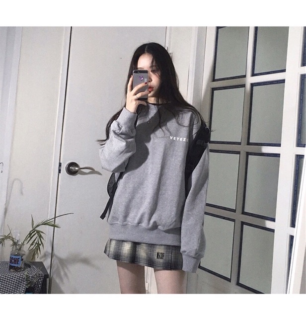 ÁO KHOÁC NỈ SWEATER FORM RỘNG