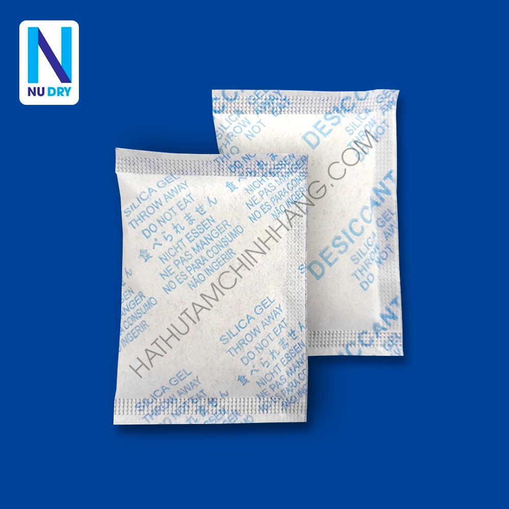 Gói Hút Ẩm 500G quy cách 10/20/50/100/200/500gram Silicagel - hạt hút ẩm quần áo giày dép máy ảnh NU DRY