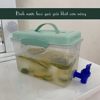 BỘ 2 Bình đựng nước có vòi để tủ lạnh