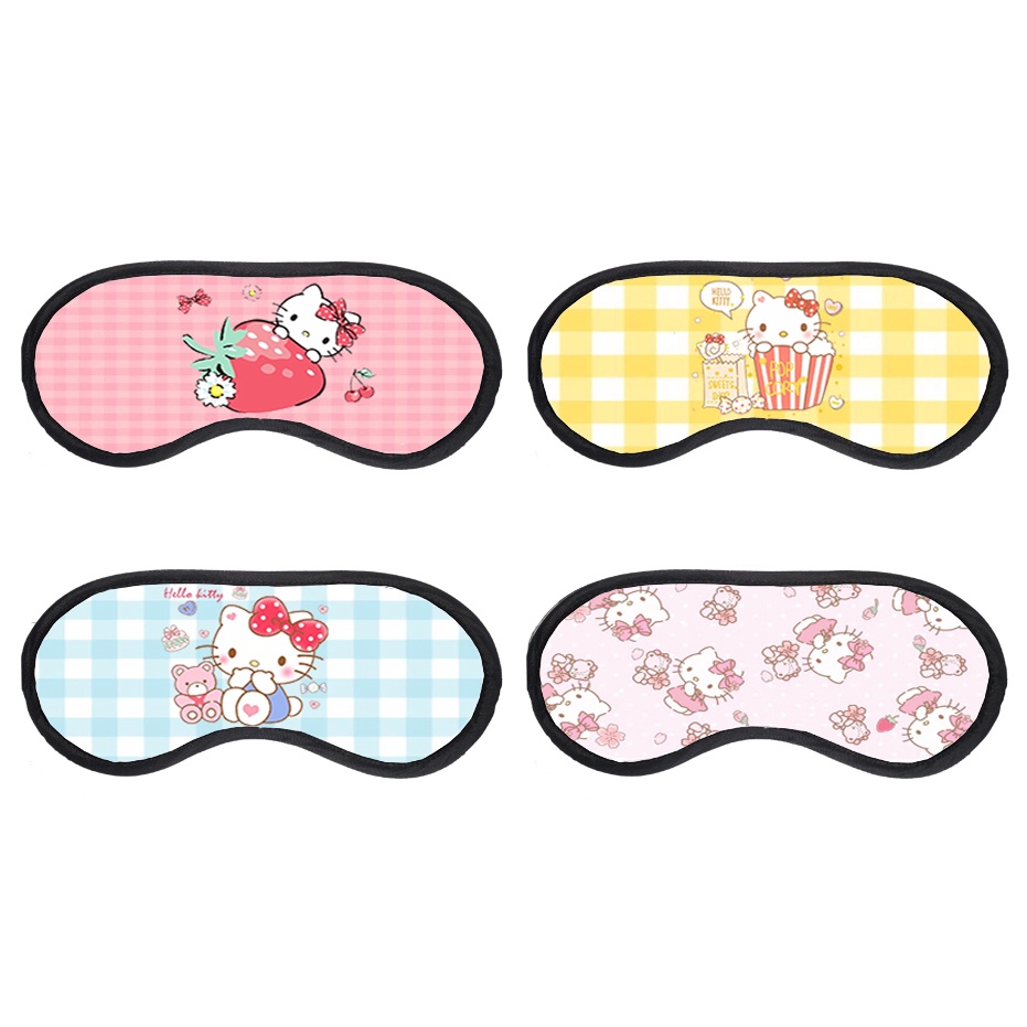 Bịt mắt ngủ kitty BMN8 cute dễ thương hoạt hình kèm túi gel