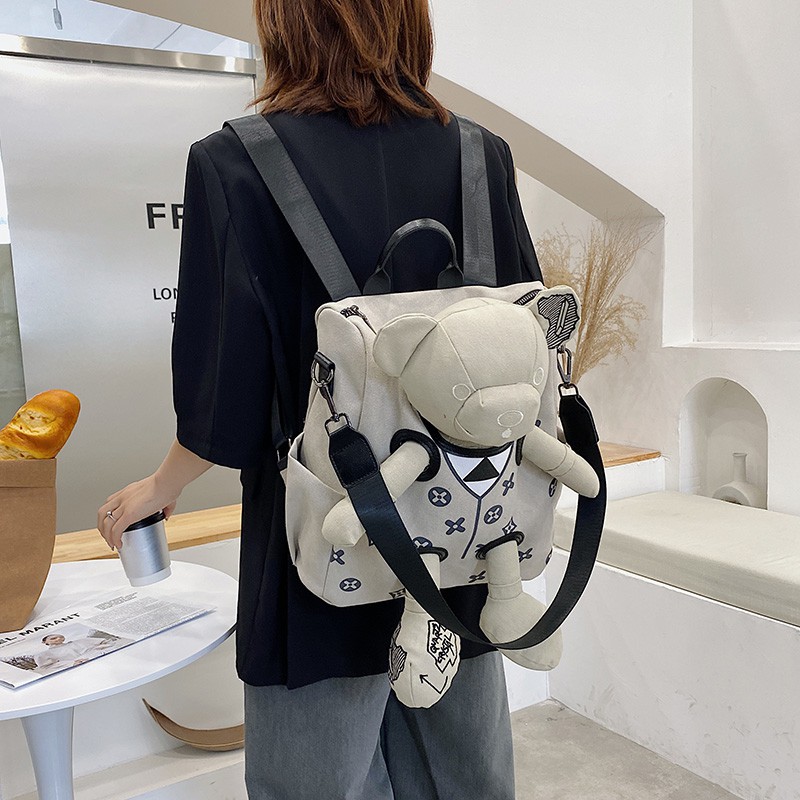 Balo vải búp bê hình chuột Mickey, gấu Misa