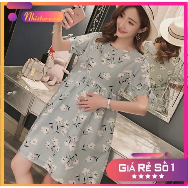 Đầm suông form rộng có thể mặc bầu