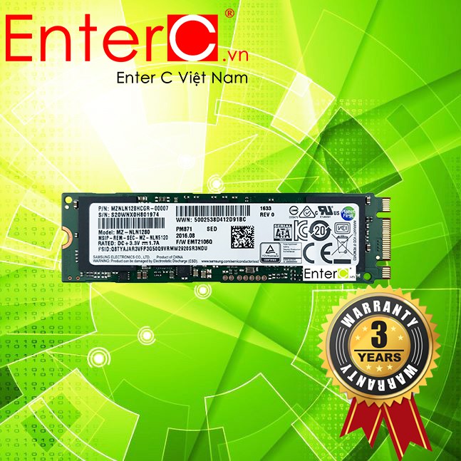 Ổ cứng SSD Samsung M2 SATA 2280 (bản 850EVO OEM) PM871 - 128GB/256GB