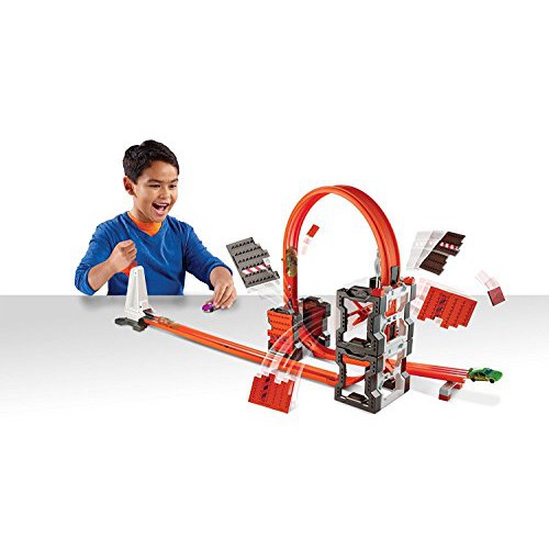 Bộ Hộp Đựng Phụ Kiện Lắp Ráp Đường Đua Xây Dựng Hotwheels Track Builder