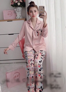 Set bộ satin lụa tay dài cao cấp
