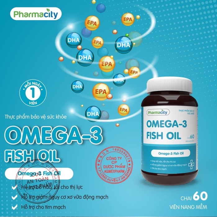 Thực phẩm bổ sung Pharmacity Omega3 Fish Oil