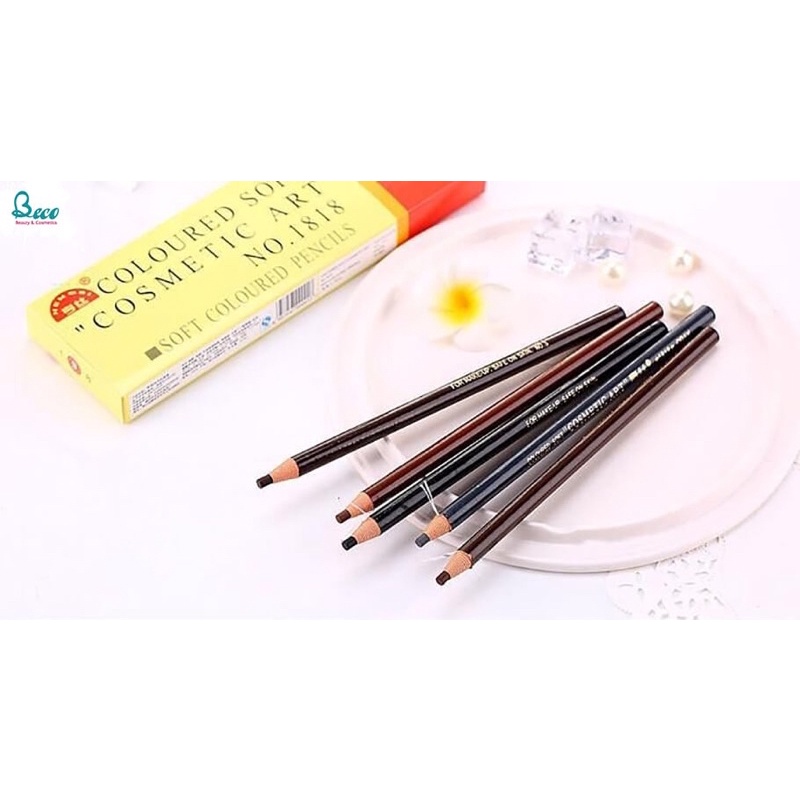 Chì xé kẻ lông mày COLOURED SOFT COMESTIC ẢT chống thấm nước, chì kẻ mày không trôi( không tem )