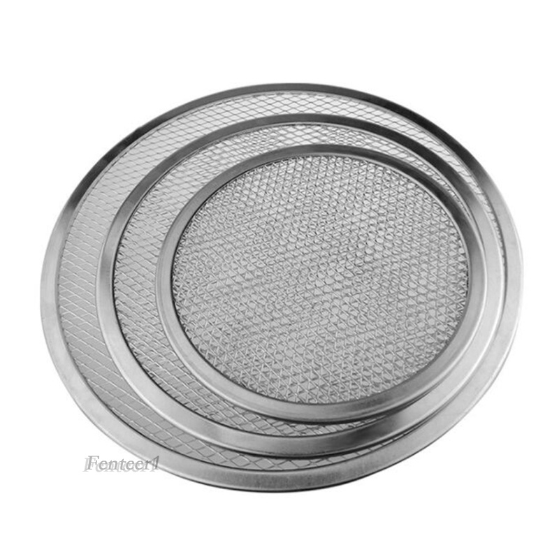 [FENTEER1]Pizza Stones Aluminum Mesh Pizza Screen Pasta Baking Tray Net Pizza 6inch