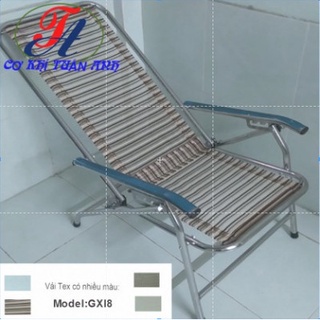 Ghế bố xếp inox không gác chân