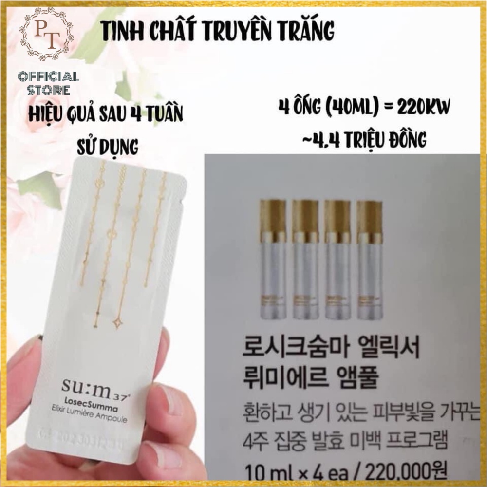 Tinh chất vàng dưỡng trắng da Sum37 Losec Summa Elixir Night Ampoule | BigBuy360 - bigbuy360.vn