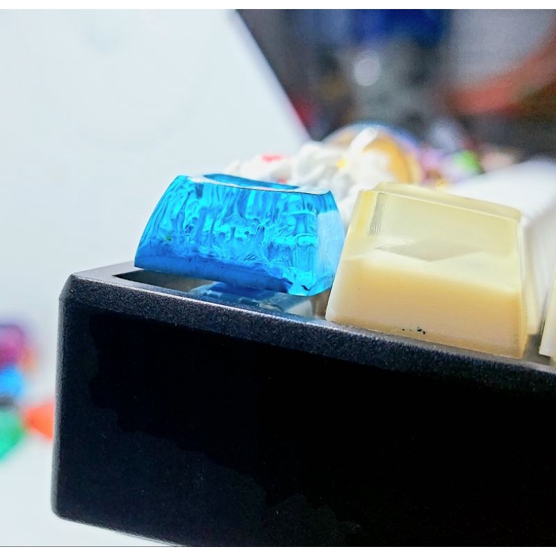 Keycap resin profile XDA 1u sắc màu trang trí bàn phím cơ gaming