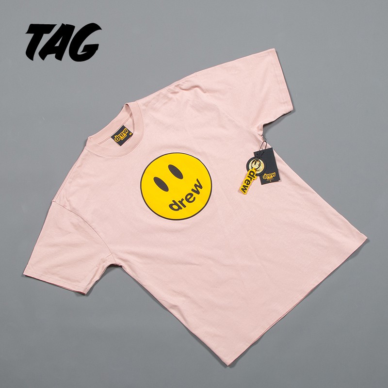 ⚡️[CHỈ 1 NGÀY] - Áo tee Justin Bieber Drew House Mascot Rose Pink cao cấp full tag túi, áo thun Drew plv