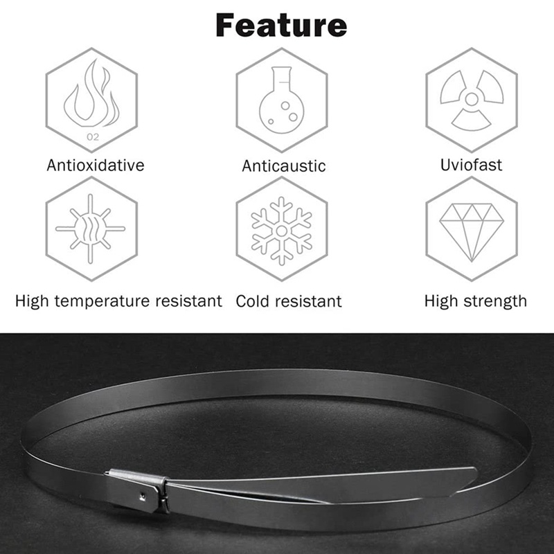 Set 100 dây rút 7.9 Inches bằng thép không gỉ