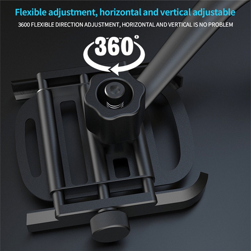 Giá đỡ điện thoại xoay 360 độ gắn tay lái xe đạp / mô tô tiện dụng