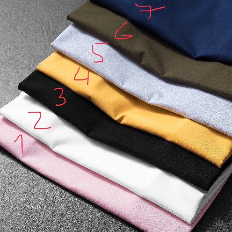 Áo thun ngắn tay vải trơn,Áo phông, thun cộc tay, tay lỡ cổ tròn nam | BigBuy360 - bigbuy360.vn