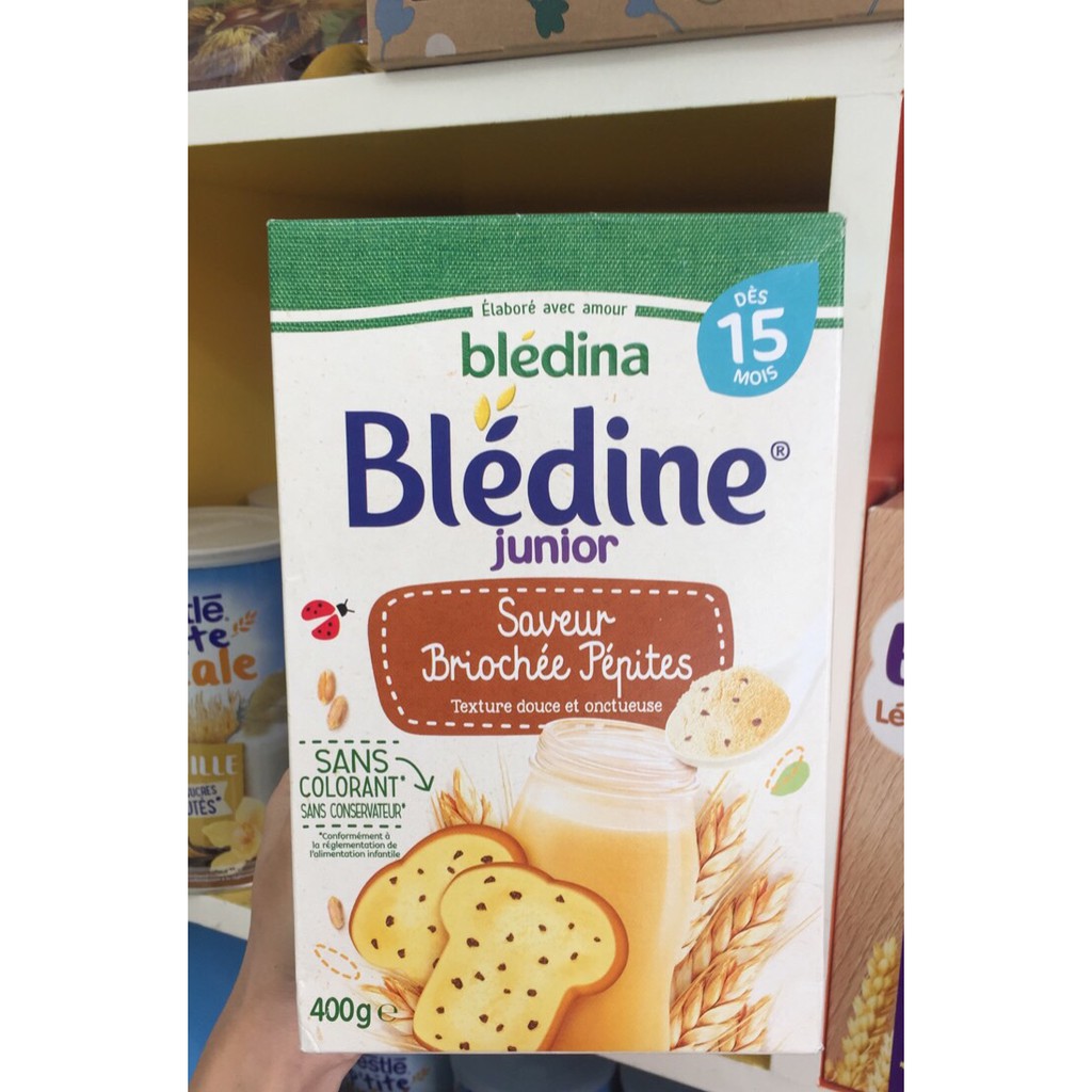 Bột pha sữa Bledina 15m vị bánh quy lúa mạch (HSD:15/5/2021)