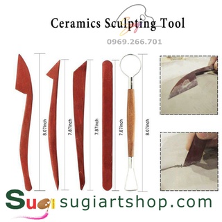 BỘ 5 DỤNG CỤ ĐIÊU KHẮC ĐẤT SÉT KUELOX [ Sugi art shop]