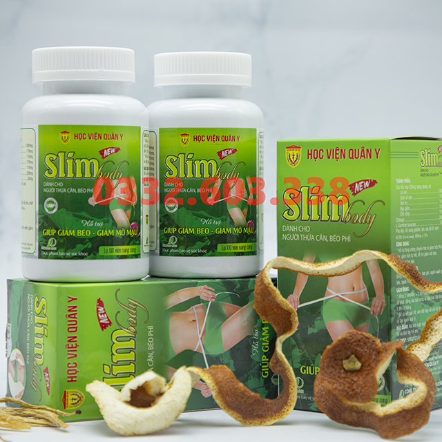 Giảm Cân Slim Body New - Học Viện Quân Y (Hộp 100 viên)