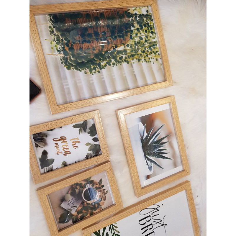 Rẻ nhất Bộ Khung Hàn Quốc Treo Tường Hoa Lá Xanh [Bảo Hành Bể Vỡ) | BigBuy360 - bigbuy360.vn