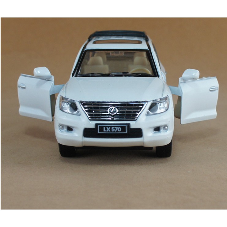 Ô tô Lexus LX570 Mô hình bằng kim loại có âm thanh đèn 1:32 mở được cửa