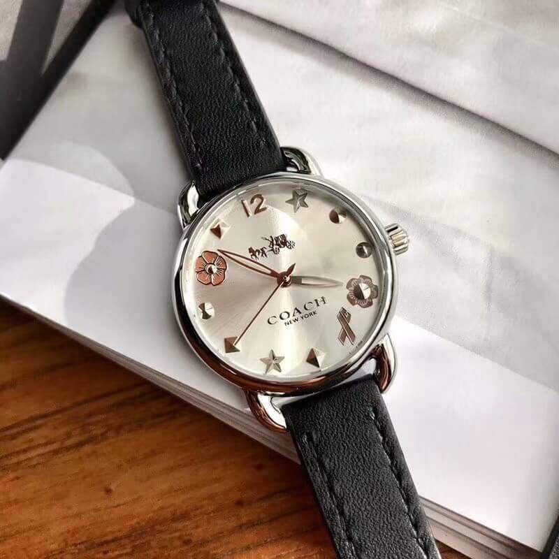 Đồng hồ nữ coach delancey dây da size 28mm