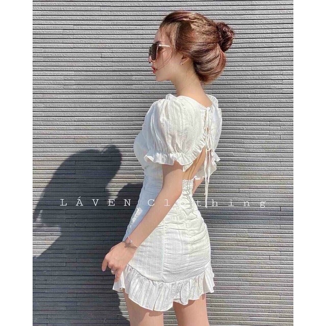 Đầm dự tiệc đuôi cá nhún BG