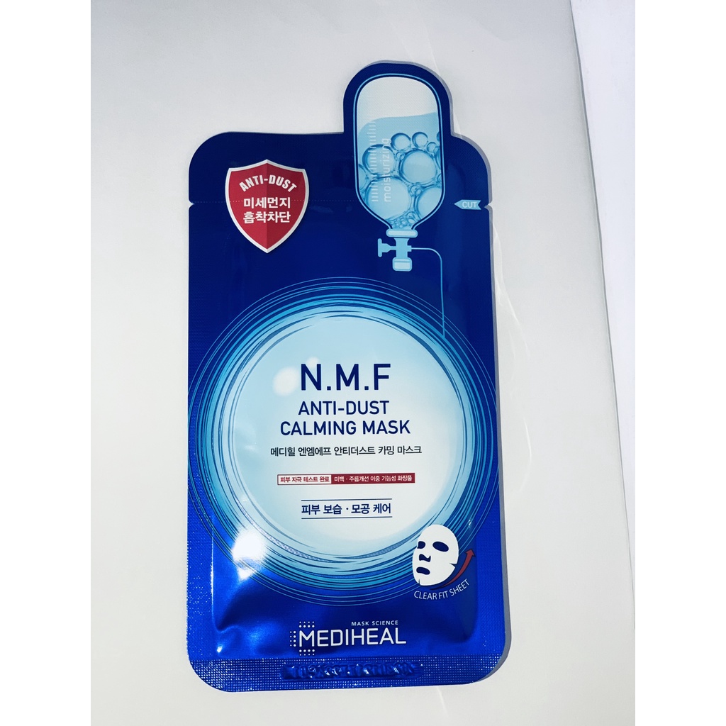 Mặt Nạ Thải Độc, Cấp Nước Và Phục Hồi Da Mediheal N.M.F Anti-Dust Calming Mask 27ml