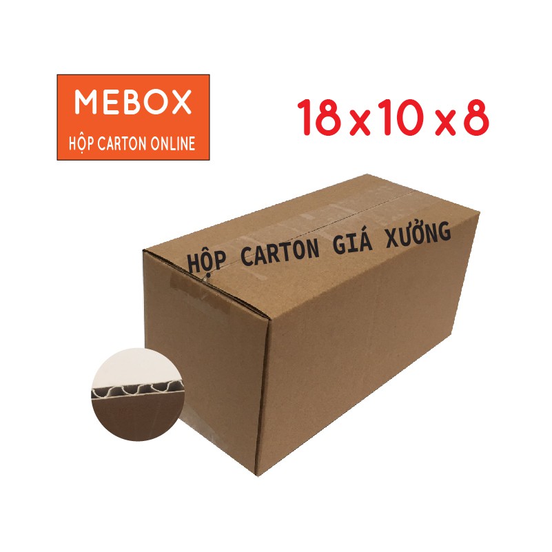 10 hộp carton 18x10x8