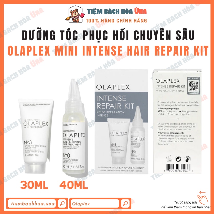 Dưỡng tóc phục hồi chuyên sâu Olaplex Mini Intense Hair Repair Kit No 3 No 0