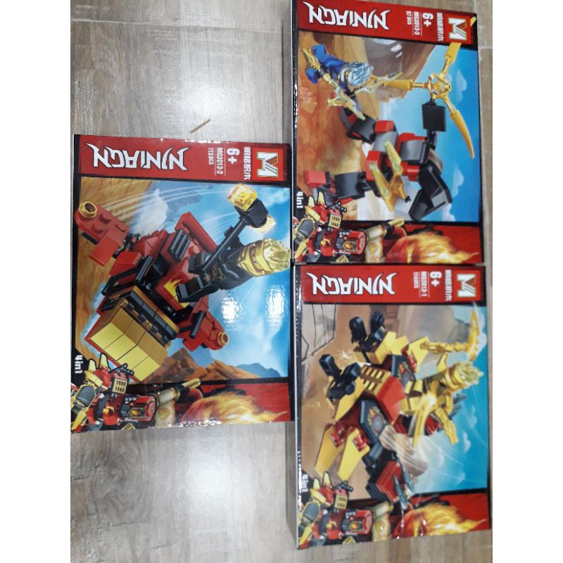 🤖 HỘP LẮP GHÉP LEGO  NINJA GO 97 - 115 MẢNH GHÉP