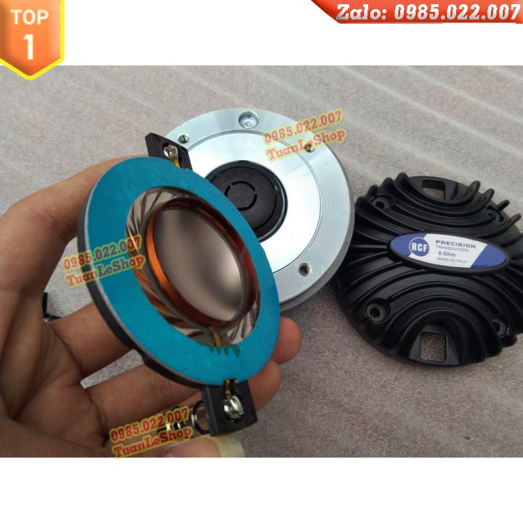 HAI LOA TREBLE KÈN RCF 350 NẮP NHÔM REN XOAY + 2 Phễu 19x19 + 2 tụ 2.2 – GIÁ 02 BỘ