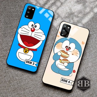 Ốp lưng kính cường lực Samsung Galaxy A02s in hình doreamon