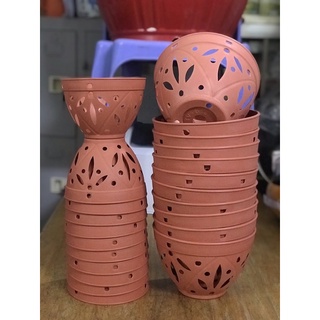 Combo 5 chậu lan giả đất nung size 21cm