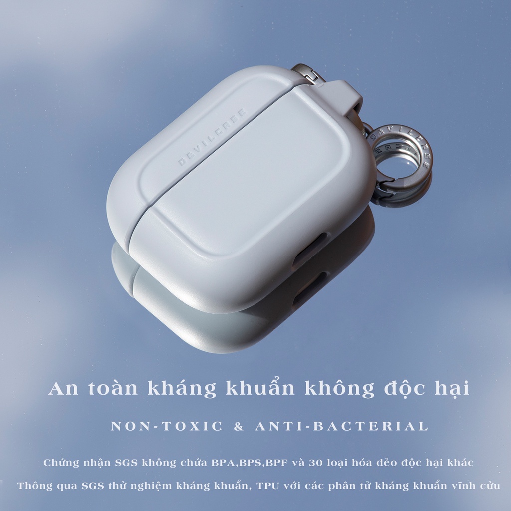 Ốp DEVILCASE có phụ kiện đi kèm dành cho tai nghe AirPods 3 / AirPods Pro / AirPods 1/2 - Chính hãng cao cấp
