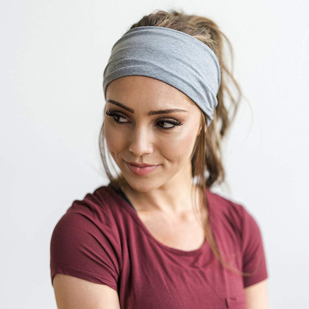 Băng đô trơn màu phong cách thể thao năng động dành cho unisex