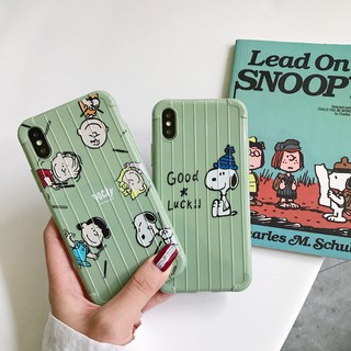 Stock cod cartoon snoopy lucy cover iphone case 6 6s 7 8 plus x xs max xr