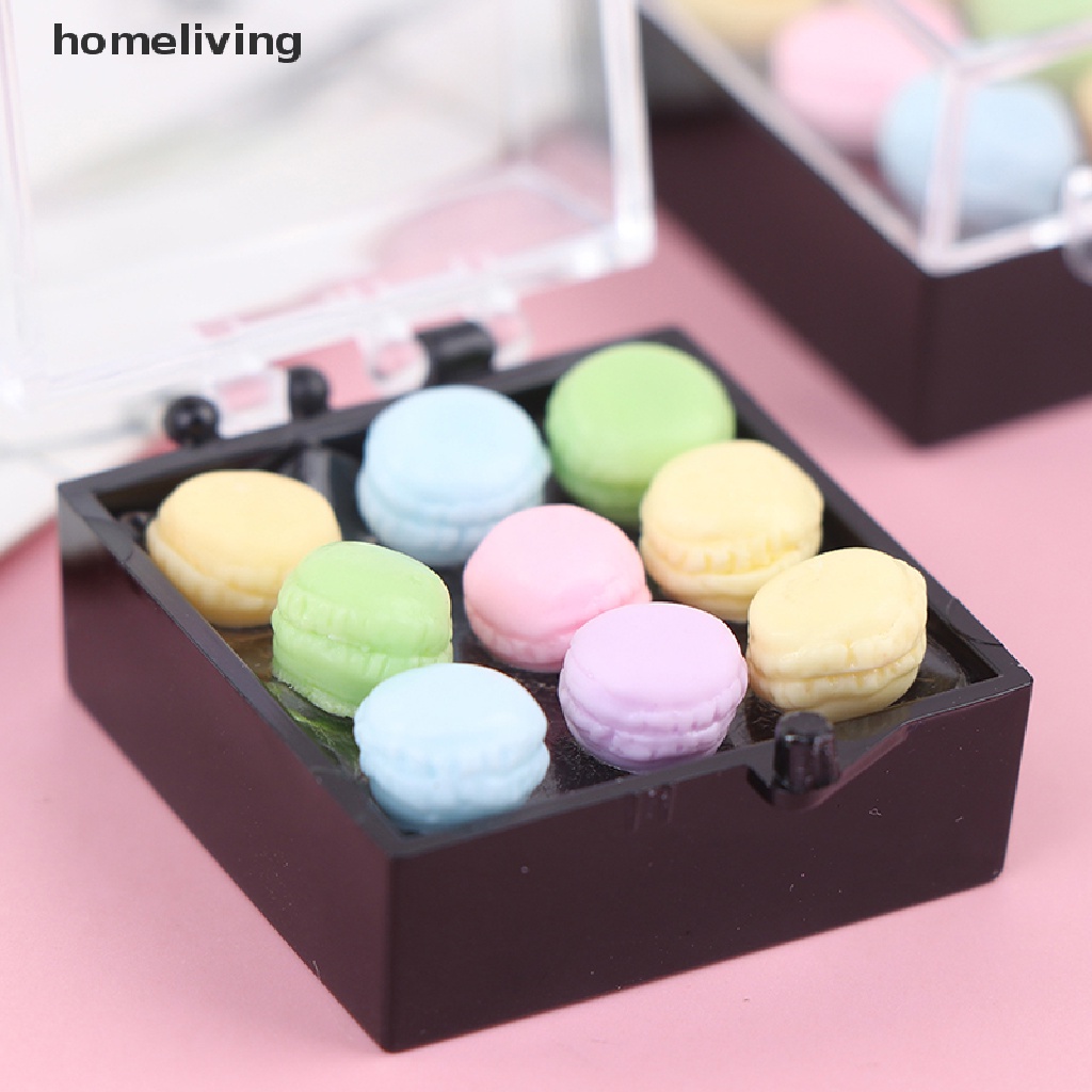 1 Set Mô Hình Bánh Macaroon Tỉ Lệ 1: 12 Trang Trí Nhà Búp Bê