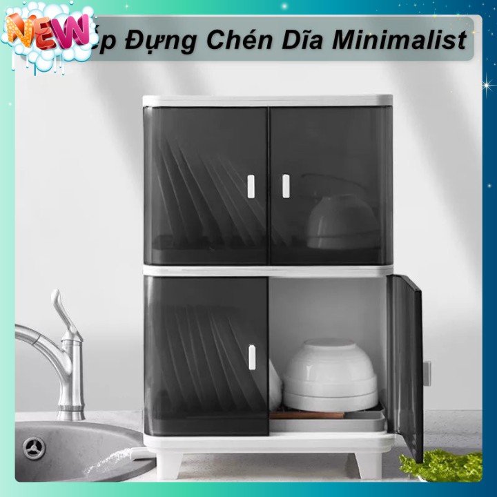 🇳 🇪 🇼®️ Tủ Bếp Đựng Chén Dĩa Minimalist