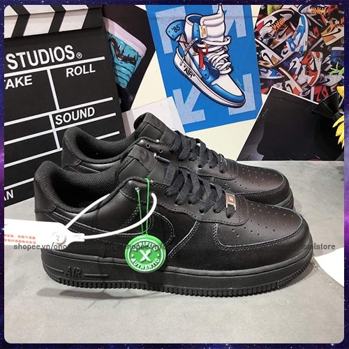 GIÀY THỂ THAO SNEAKER NAM NỮ AIR FOCRE 1 ALL BLACK, AF1 FULL ĐEN CỰC HOT