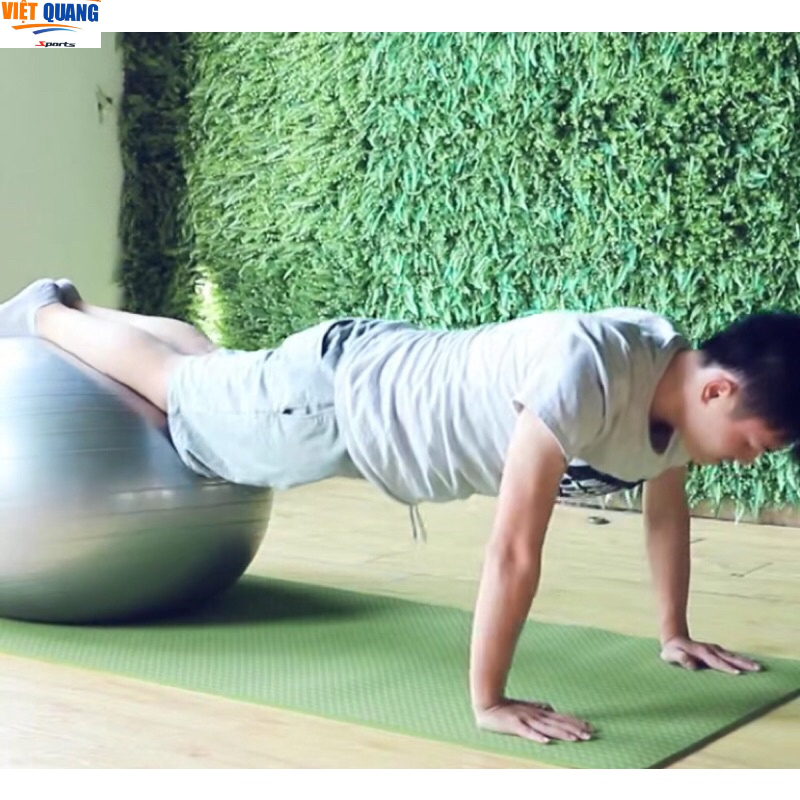 Bóng tập YOGA trơn dày cao cấp Yoga 65cm,75cm dày 2mm chống nổ
