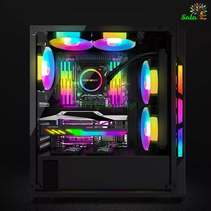 Giá đỡ VGA Coolmoon Dragon Scale GT8 LED ARGB - Đồng Bộ Hub Coolmoon / 5v 3pin