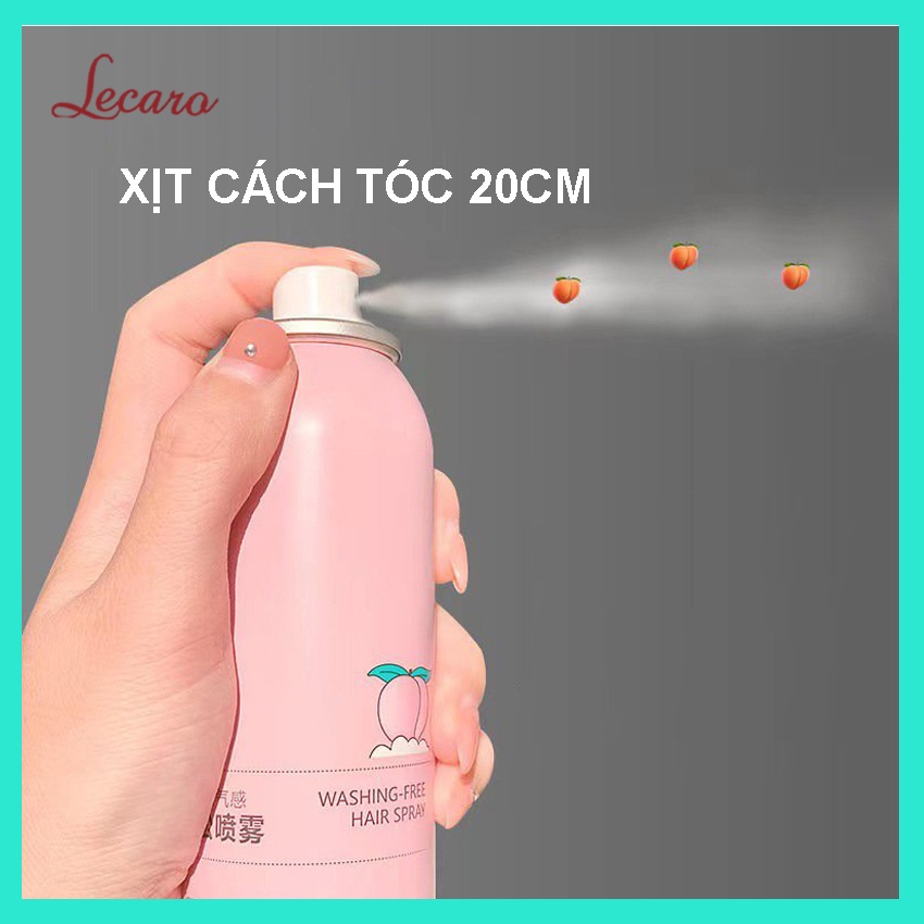 Dầu gội khô hương đào 150ML giúp tóc sạch sâu, mềm mượt tức thì-LECARO