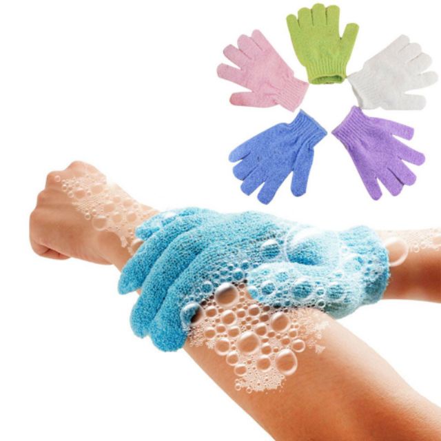 Găng tay đi tắm Bằng Xơ Mướp Giúp Mát Xa Và Tẩy Tế Bào Chết