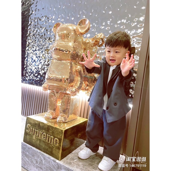 Bearbrick 1000% gold blink Tượng Be@rbrick lấp lánh 80cm