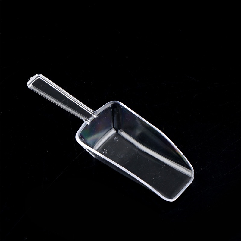 [extremewellgen 0527] 3pcs Clear Plastic Ice Scoops Sweets Candy Buffet Wedding Party Bar Accessorie