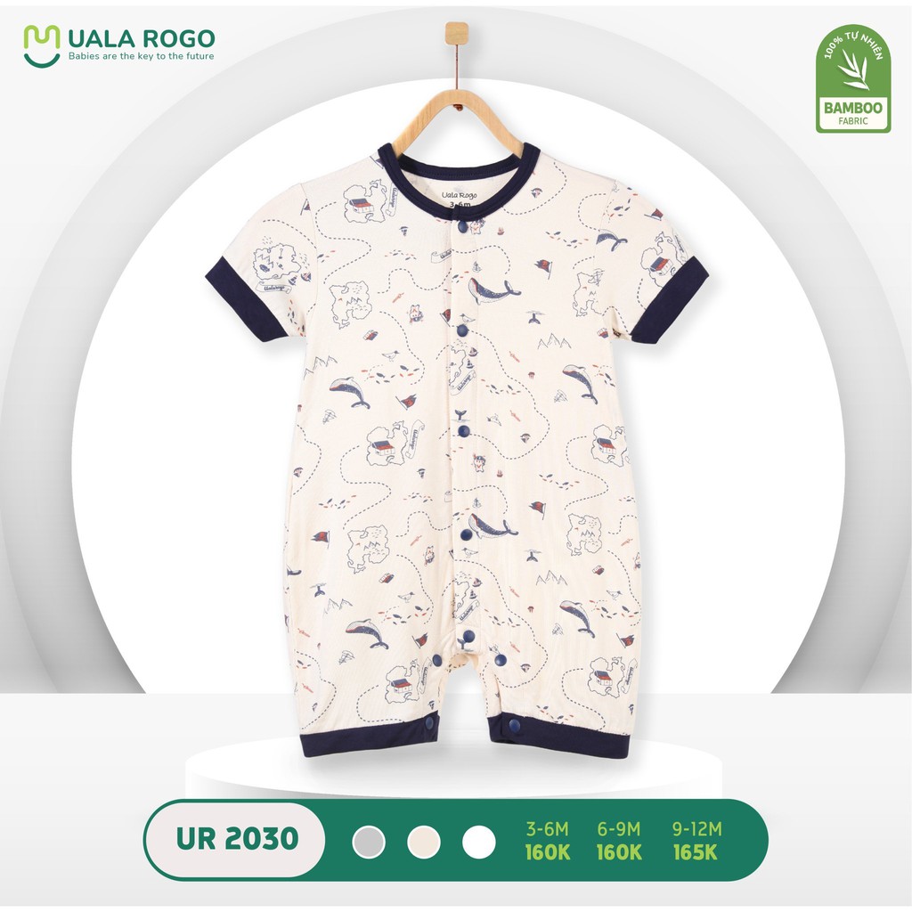 Body cộc tay in hình Bé Trai UalaRogo