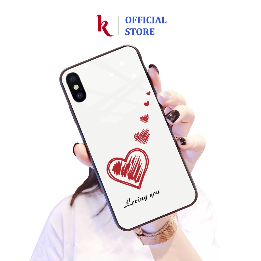 Ốp lưng iphone kính cặp đôi thả tim case 14 14plus 13 pro max 12 promax 11 mini 6 6s 7 8 plus x xr xs