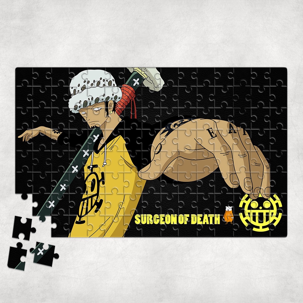 Tranh ghép hình A4, A5 Anime, xếp hình ONE PIECE WALLPAPER - Mẫu 8