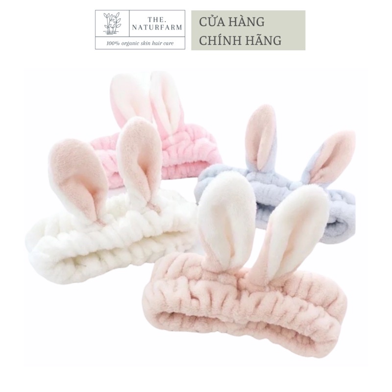 Băng đô tai thỏ rửa mặt & chăm sóc da - phụ kiện chăm sóc da